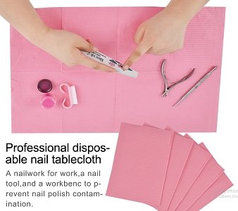 Waterproof Paper for Manicure Pink 125pcs