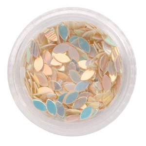 Iridescent Leaf Rhinestones 3g