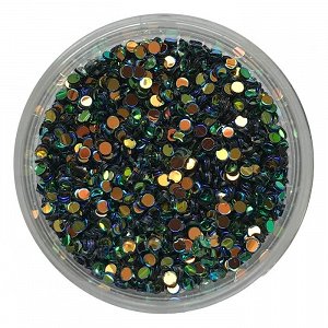 Black Iridescent Rhinestones 3g
