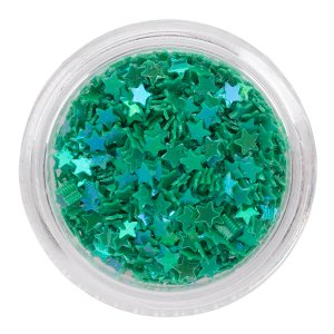 Green Star-Shaped Rhinestones 3g