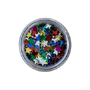 Multicolor Star Sequins 3g
