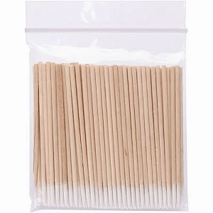 Professional Wooden Nail Precision Swabs 100pcs – Cleaning Sticks for Polish Correction & Nail Art