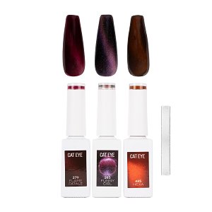 Cat Eye Gel Polish Mystic Collection– Set of 3 pcs + Free Magnet