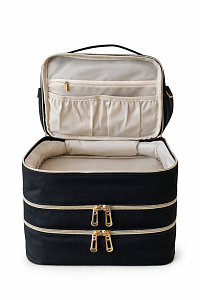 Professional 3-Tier Manicure Case for Nail Tools & Nail Polish Storage