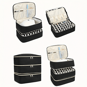 Professional 3-Tier Manicure Case for Nail Tools & Nail Polish Storage