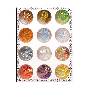 Round Nail Art Sequins Set 12 Shades