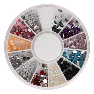 Mixed Nail Art Decorations – Rhinestones, Pearls, Charms