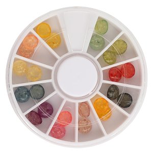 Translucent Jelly Nail Decorations Wheel