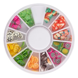 Fruit Fimo Nail Art Wheel – Colorful Fruit Slices