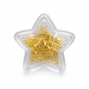 Gold Metal Triangle Nail Art Accessories