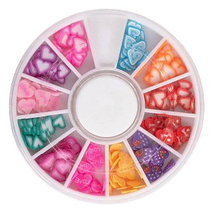 Heart Nail Art Decorations – Colorful Heart Shapes
