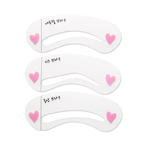 Eyebrow Shaping Stencil Guide Set 3pcs