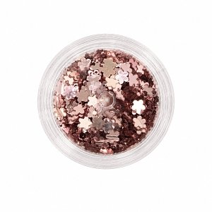 Rosa Blumen-Pailletten 3g