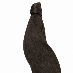 Pferdeschwanz Glatt Echthaar 60cm 100g Braun #5