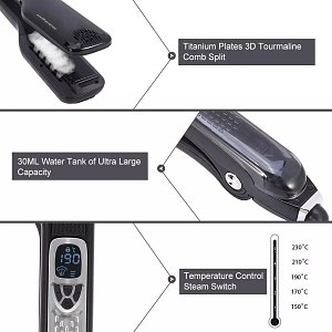 Atmos+ Hair Straightener Steam Press