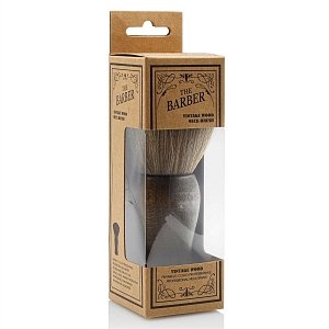 Hair Neck Brush Large Brown Wooden