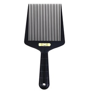 Flattoper Trimming Comb with Level Black
