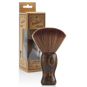 Hair Neck Brush Large Brown Wooden