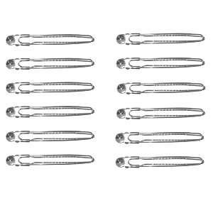 Friseur Abteilklammern Metall 12Stk