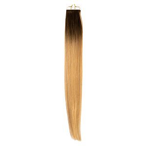 Tape-In Natural Hair Extensions #10/60 Ombre Dark Root 40cm 10pcs