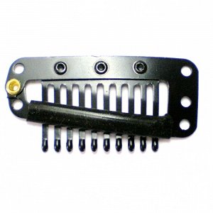 Black Weft Clip 3.8cm