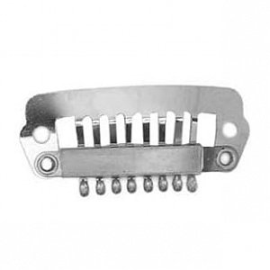 Hair Weft Clip Silver 3.8cm