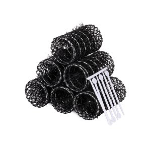 Hair Rollers Black 35mm 6pcs