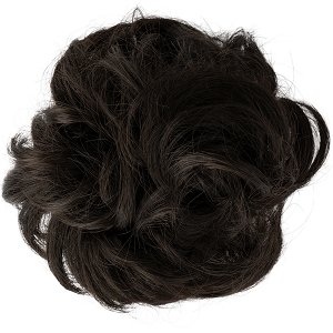 Hair Bun with Elastic Band No. 4 – Dark Brown