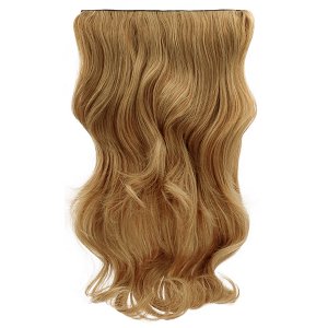 Hair Weft Synthetic HD Wavy with Clip 55cm 185g Biscuit #2