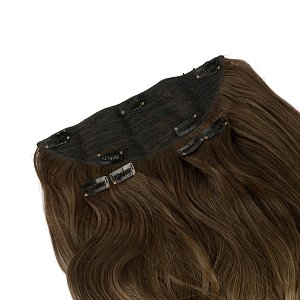 Hair Weft Synthetic HD Wavy with Clip 3 Pieces 45cm 185g #9/7/2