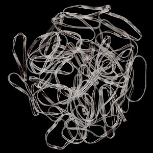 Hair Ties Crystal Clear 40pcs