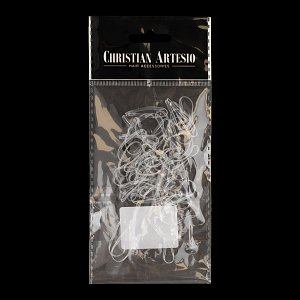 Hair Ties Crystal Clear 40pcs