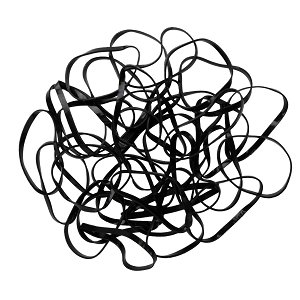 Hair Ties Black 40pcs