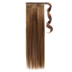 Hair Weft for Hair Braid Synthetic High Quality 50cm 120g Golden Brown #6