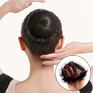 Black Hair Net Mesh for Buns – Secure Hold & Invisible Fit