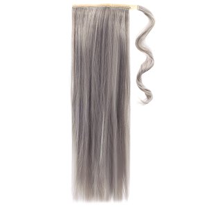 Hair Weft for Hair Braid Synthetic High Quality 50cm 120g Silver gey #60T