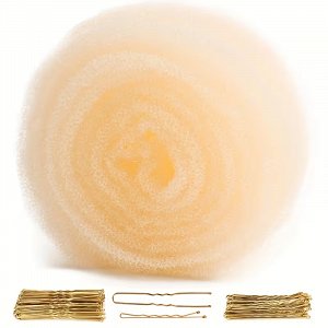 Hair Sponge Padding with 70 Hairpins for Volume & Updos – Blonde 50.8cm