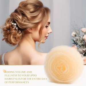 Hair Sponge Padding with 70 Hairpins for Volume & Updos – Blonde 50.8cm