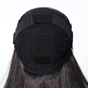 Synthetic Lace Front Wig 13x6 Dark Brown Long Wavy– Natural Look & High Comfort