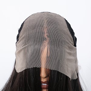 Synthetic Lace Front Wig 13x6 Dark Brown Long Wavy– Natural Look & High Comfort