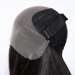 Synthetic Lace Front Wig 13x6 Dark Brown Long Wavy– Natural Look & High Comfort