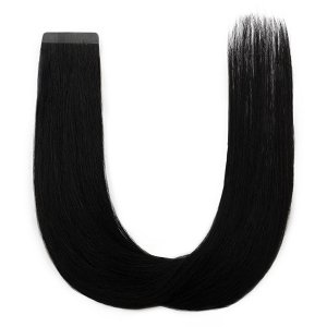 Tape Hair Extension Natural #1 40cm 10pcs