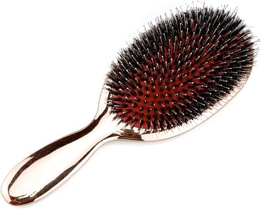 Oval Hairbrush for Extensions with Nylon Bristles – Anti-Static, Ideal for Gentle Detangling & Smoothing