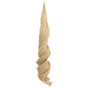 Hair Weft for Flexible Ponytail Braid HD Wavy 70cm 120g Very Light Pastel Blonde #4
