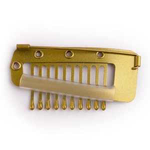 Safety Pin Weft Clip Gold 36mm