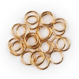 Ring For Hair 10mm Gold 25pcs