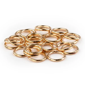Ring For Hair 10mm Gold 25pcs