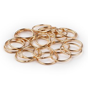 Ring For Hair 14mm Gold 25pcs