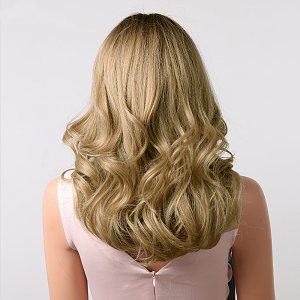 Synthetic Hair Wig Blonde Frame Long Wave