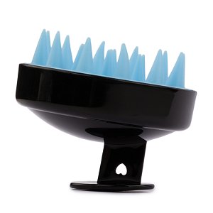 Siliconenburste fur Kopfhautmassage Schwarz 1 Stuck
